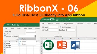 RibbonX 06 - Dynamic Edit Box Control, iRibbonUI Object Excel