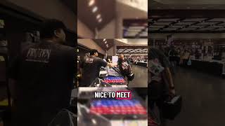 Say hello to the people who stop by your booth #pokemon #pokemonchannel #pokemoncards #pokemontcg
