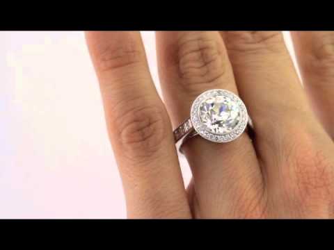 Mark Broumand - 7.09ct Old European Cut Diamond Engagement Ring