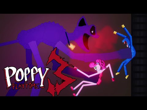 CatNap vs Mommy Long Legs and Huggy Wuggy [Poppy Playtime: Chapter 3]