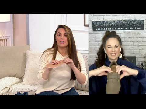 Earth Origins Nubuck Adjustable Slip-Ons - Paisley on QVC