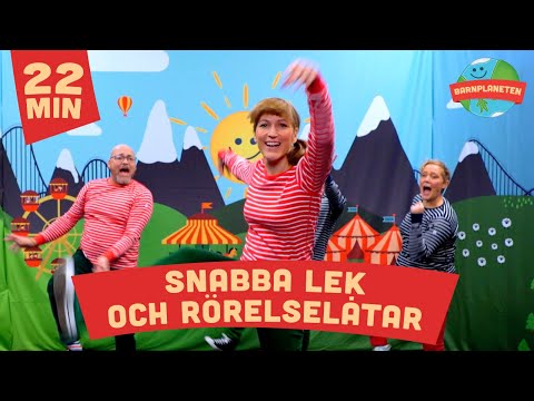 Snabba lek och rörelselåtar med Kompisbandet - Vipp på rumpan affärn, Baby haj, Honki tonki mfl.