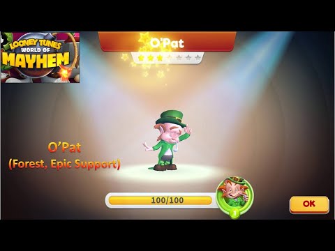 [*/\*] Looney Tunes World of Mayhem - Unlock O'Pat (Forest, Epic Support, Original)