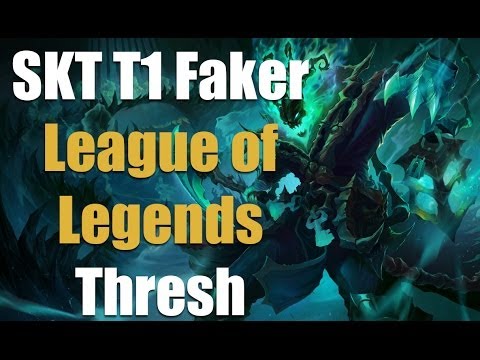 SKT1 Faker- Thresh vs. Leona  [ Korean Challanger Solo Q ]
