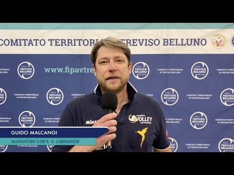 IL COACH DELL'E.V. CARINATESE MALCANGI DOPO LA SCONFITTA IN FINALE U18F