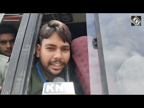 First batch of Amarnath Yatra pilgrims reaches Srinagar; DC Akshay Labroo and SSP Dr G V Sandeep welcome yatris upon arrival.