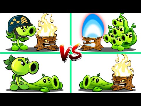 PvZ2 - 4 Best Pair PEA Plants Battlez | Which Pair is Strongest ?