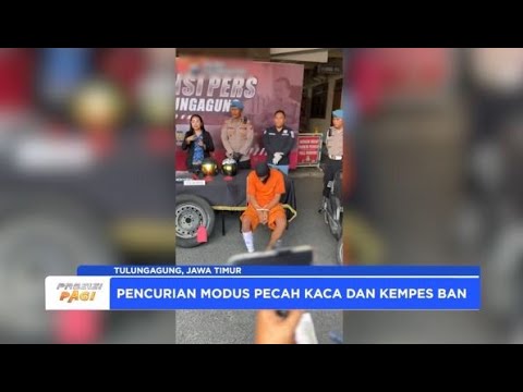 POLRES TULUNGAGUNG AMANKAN PELAKU PECAH BAN