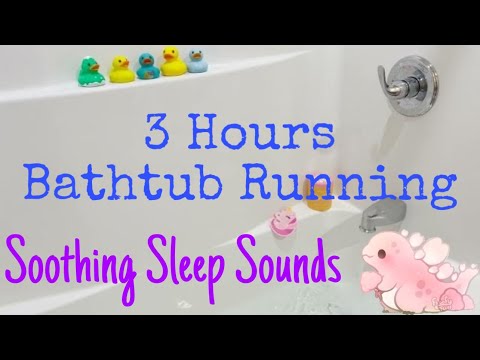 3 Hours Bathtub Running - ASMR Sounds for Sleep and Relaxation - So many duckies!