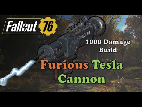 Fallout 76 - Tesla Cannon Powerful Weapon With 2000++ Damage Hit