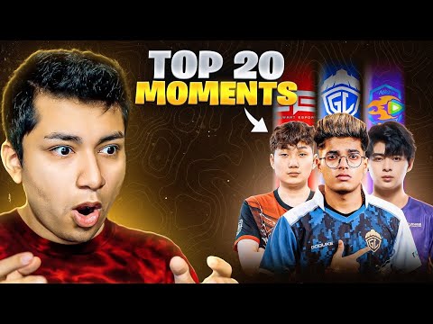ROLEX REACTS to TOP 20 MOMENTS OF ESPORTS HISTORY | PUBG MOBILE | BGMI