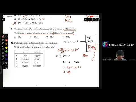 Cambridge IGCSE Chemistry Paper 2 [May/June 2025] Solved with detailed explanations [0620/22/M/J/25]