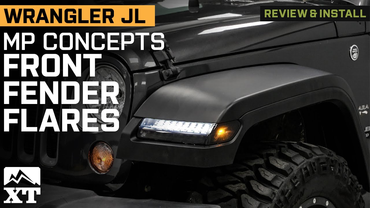 Jeep Wrangler JK MP Concepts JL Style Front Fender Flares Review & Install