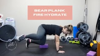 Bear Plank Fire Hydrant