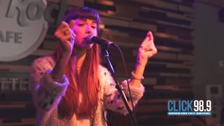 Click 98.9 Acoustic Lounge: Christina Perri - Burning Gold