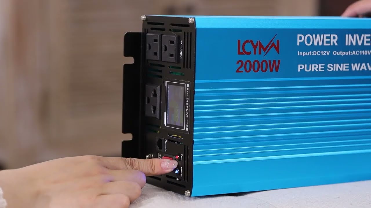Pełna moc znamionowa 2000 W, falownik sinusoidalny, moc szczytowa 4000 W, model Blue Shell z 2023 r.