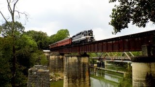 preview picture of video 'Southern 2594 Crossing Chickamauga Creek'
