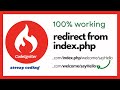 CodeIgniter Redirect From index.php In URL | 100% Working | Use .htaccess File For Redirect Rule