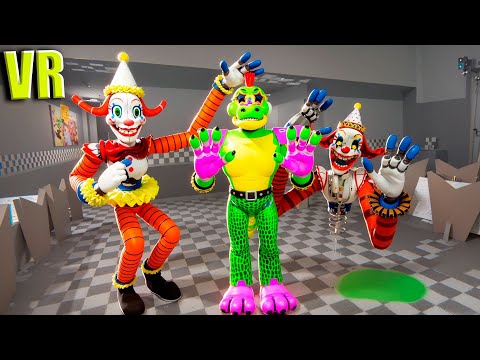 VR Брат Гига Монти защищает охранника в Бонелаб FNAF COOP Bonelab Mod учу разбирать аниматроника