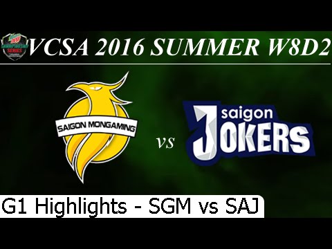 ZM (SGM) vs SAJ Game 1 Highlights 09/07/2016 VCSA Summer 2016 W8D2M3 SaiGon MonGaming SaiGon Jokers