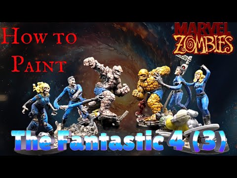 Quickly paint Marvel Zombies Fantastic 4 with Speed Paints
