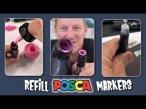3 ways to REFILL Posca Markers