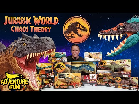 Jurassic World Chaos Theory Dinosaurs to Jurassic World Rebirth Dino Toy Action Figures!