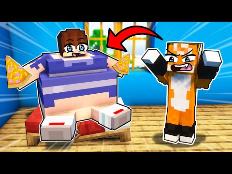 I AM FAT 24 HOURS IN MINECRAFT SOSNOWICE