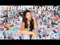 EXTREME CLEAN OUT! Makeup, Skincare, Bathroom, & Closet