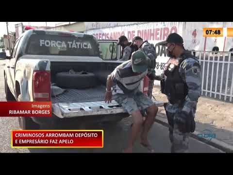 Criminosos arrombam depósito e empresário faz apelo 03 11 2020
