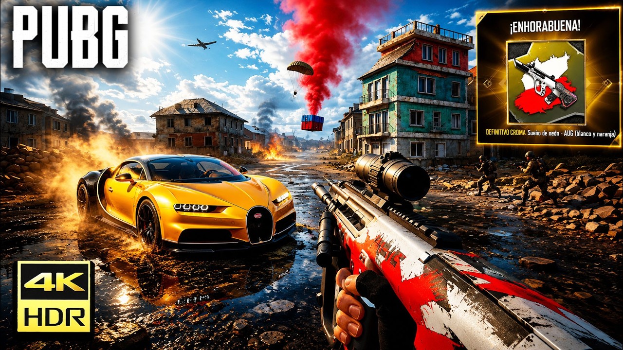 ME SALIO la SKIN DEFINITIVA de AUG con 1 TICKET en PUBG BRO 😎 Estos graficos se ven BRUTALES