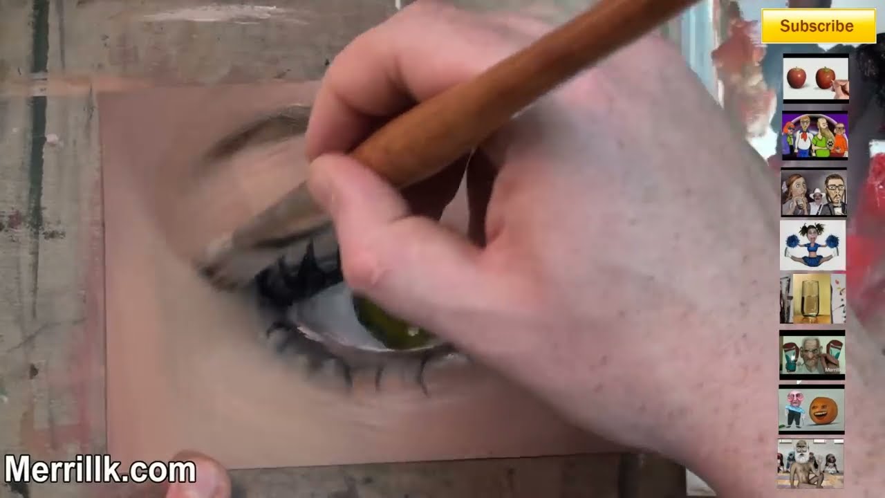 how to paint an eye step by step