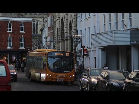 *Windscreen View* Volvo B7RLE Wright Eclipse 2 (D1 to Salisbury) BJ11 EBX/69508//First Bus