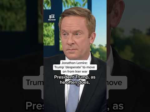 Jonathan Lemire: Trump ‘desperate’ to move on from Iran war