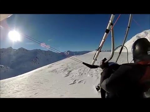 Epic eXtreme ultralight trike flight over french Alps