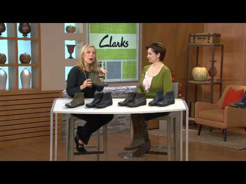 Clarks Leather Side Zip Ankle Boots - Nikki Star with Jacque Gonzales