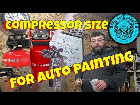 compressor size for paint spray gun to refinish cars