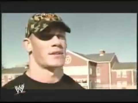 YouTube        - John Cena in hard nock's gym