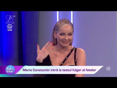 MARIA CONSTANTIN INTRĂ LA TESTUL FULGER AL FETELOR. A RĂSPUNS SINCER LA CELE MAI INCOMODE ÎNTREBĂRI