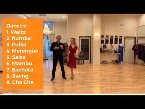 9 DANCES in less then 15 MINUTES - For Absolute Beginners - Learn Fast How to Dance with any partner