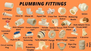 Plumbing Materials Name and Pictures || Plumbing Fittings Name || Plumbing Work |