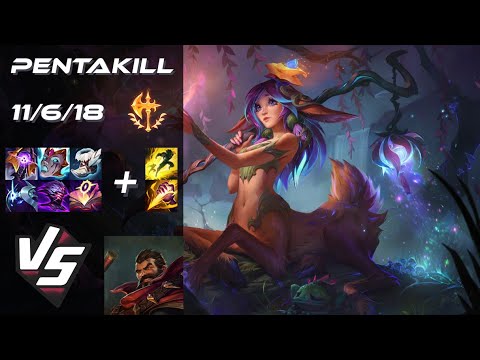 JUNGLE Lillia vs Graves [PENTAKILL] - NA Challenger Patch 14.24