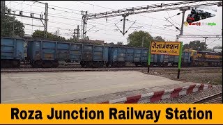 preview picture of video 'Arrived To Departure Trevini Express Roza Central Railway Station | Roza Junction | Engine Factory'