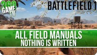 Battlefield 1 All Field Manuals - Nothing is Written - Collectibles Guide