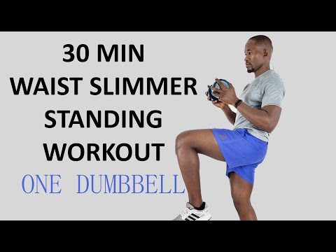 30 Minute Dumbbell Strength Training for Fat Loss Full Body Workout  250 Calories 