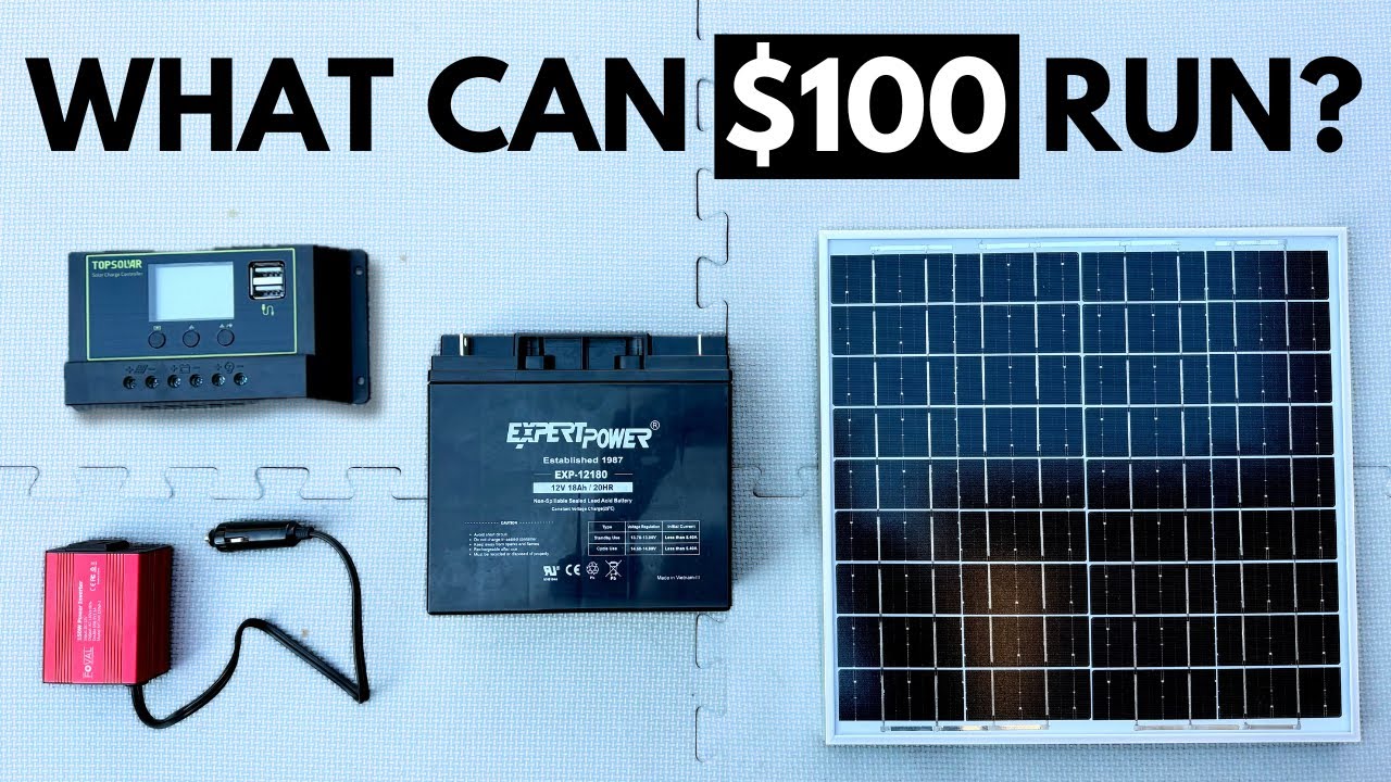 Ultra-Budget Solar Panel Setup - What Can It Power?