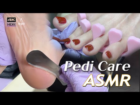 ASMR 🦶Álmosító lábápolás, pedikűr és lábápolás tervezése