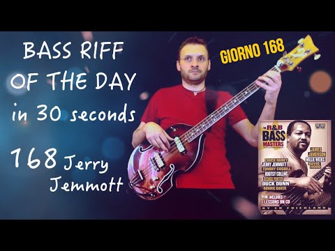 Metodo per bassisti R&B Bass Masters bassline Jerry Jemmott Bass Riff of the day in 30s giorno 168