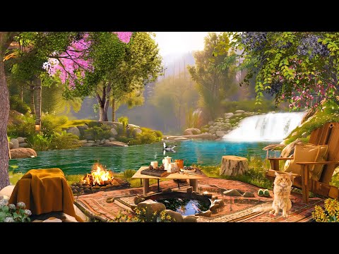 Summer Morning by the Romantic River☀️Beautiful Relaxing Music, Peaceful Soothing Instrumental Music