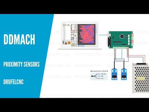 Connection diagram for DDMACH and proximity sensors
